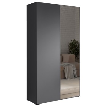 Skříň se zrcadlem CABO 1L 100 antracit