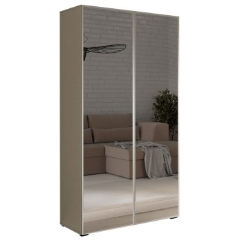 Skříň se zrcadlem CABO 2L 100 kašmír