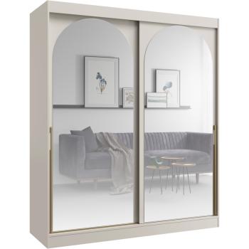 Skříň s posuvnými dveřmi 180 MOGI kašmír + zlatý